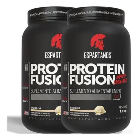 Foto de Kit 2x Suplemento Em Pó Whey Protein Fusion 1800g Espartanos