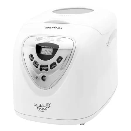 Foto de Panificadora Multipane Com 12 Programas E Potência De 550w Antiaderente Cor Branca Britânia