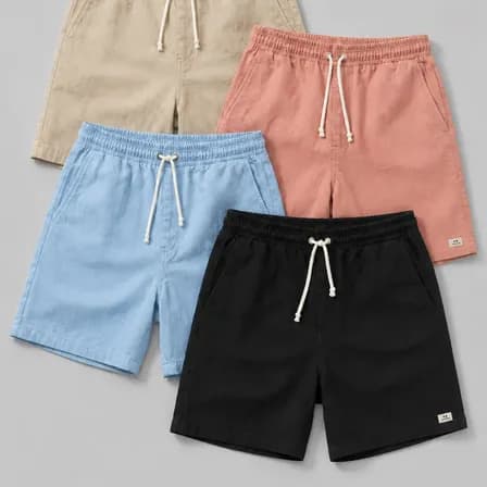 Foto de Kit 4 Short Linho Mauricinho Masculino Bermuda Esporte Fino