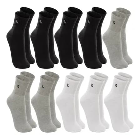 Foto de Kit 10 Pares Meias Lupo Cano Médio Alto Academia Original