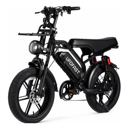 Foto de Bicicleta Bike Eletrica V9 Max 1000w 48km Freio Hidraulico Preto 20