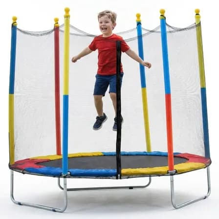 Foto de Cama Elástica Infantil Pula Pula 1,8m Trampolim Com Zíper