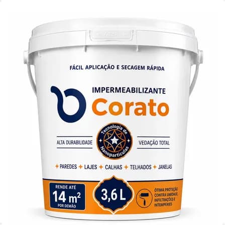Foto de Impermeabilizante Corato Selante Infiltração 3,6l Rende 14m2 Transparente