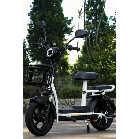 Foto de Bicicleta Elétrica - Scooter Pop Evoo Lítio 500w 32km/h Branco
