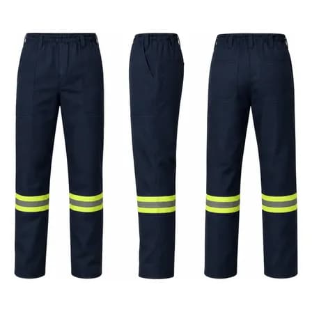 Foto de Calça De Brim Uniforme Profissional Com Faixa Refletiva