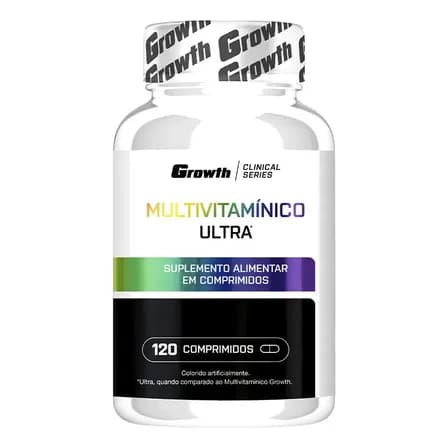 Foto de Multivitamínico Ultra 120 Comp - Growth Supplements Sabor Sem Sabor