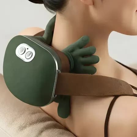 Foto de Massageador Pescoço Ombros Lombar Aquecimento 3d Mãozinha