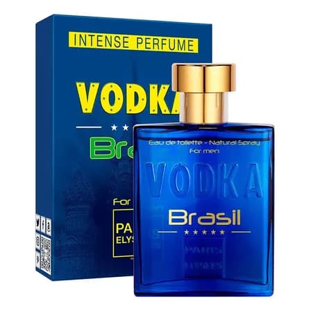 Foto de Perfume Vodka Brasil Azul Paris Elysees Masculino Intense 100ml