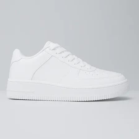 Foto de Tênis Casual Branco Masculino Feminino Academ Skate Sneakers