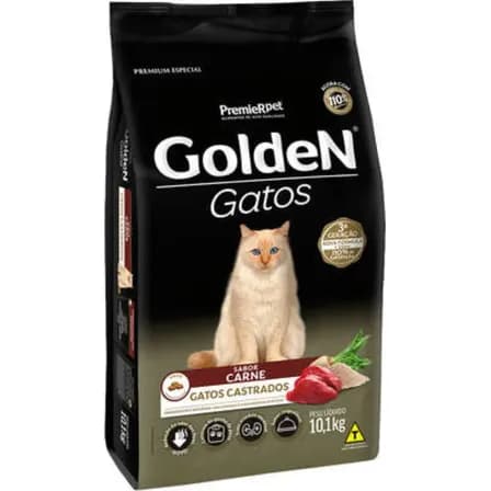 Foto de Ração Golden Premium Especial Golden Gatos Adultos Castrados 10,1Kg