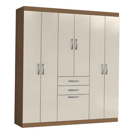Foto de Guarda Roupas Casal 7 Portas 2 Gavetas Lisboa Aramóveis Cor Atac/areia GR7P2G 20 5140