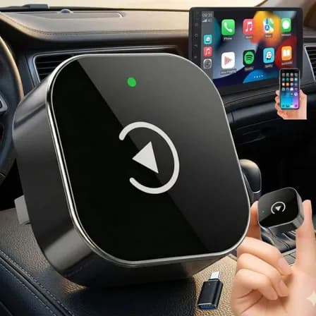 Foto de Carplay Adaptador Sem Fio Car Play Android Auto 2 Em 1 Usb