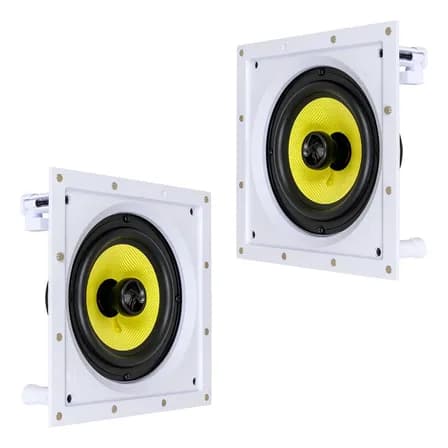 Foto de 2 Caixa Embutir Jbl Ci6s Plus Arandela Som Ambient 6p Gesso Branco 127/220v