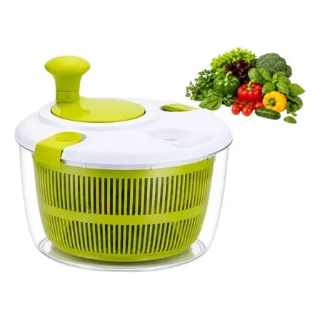 Foto de Seca Salada Centrífuga Secador Folhas Verduras Legumes 5l Verde-limão