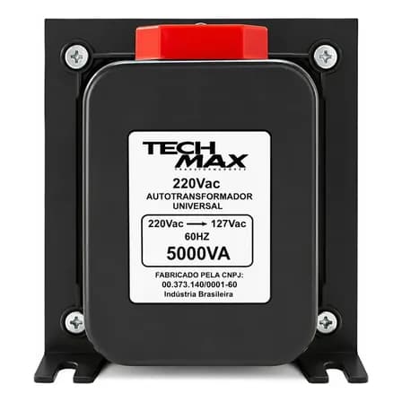 Foto de Transformador 110-220 VOLTS para Ar até 12000 btus MAX+ potência 5000VA Bivolt Geladeira Microondas air fryer impressora Brother