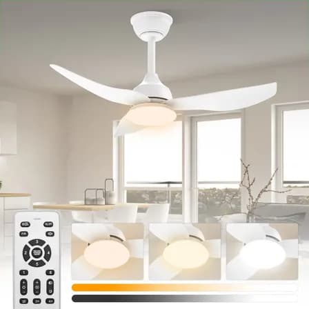 Foto de Ventilador de Teto FANSVENTO 36" com Luz LED e Controle Remoto, Bivolt