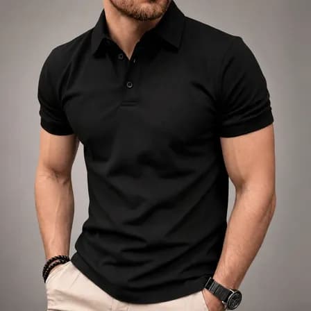 Foto de Camisa Gola Polo Masculina Pique Premium Algodão Confortável