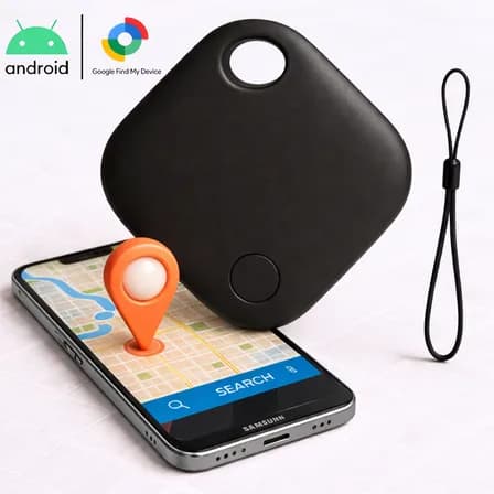 Foto de Mini Localizador Rastreador Smart Tag Gps Com Cordão Chaveiro Cor Preto Compatível Com Android Samsung Motorola Xiaomi Chrome Technology