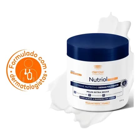 Foto de Creme Hidratante Dermatológico Darrow Nutriol Peles Extrasecas 400g