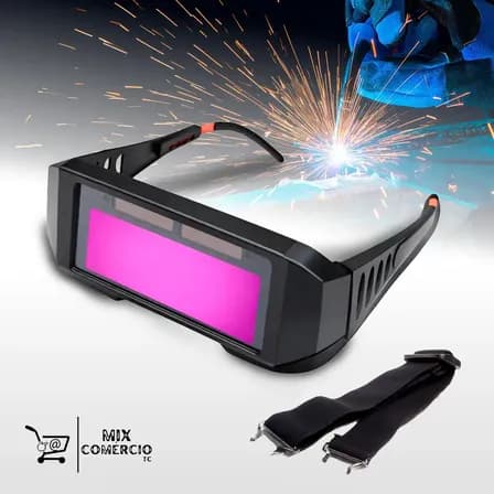 Foto de Óculos De Solda Para Soldador Profissional Com Escurecimento Automático Regulável Proteção UV IR DIN 9-13 Para Soldagem MIG TIG MAG Eletrodo Plasma Lente Fotossensível Alta Sensibi