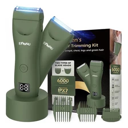 Foto de Enssu Aparador Corporal Elétrico Impermeável Para Homens Verde 12v
