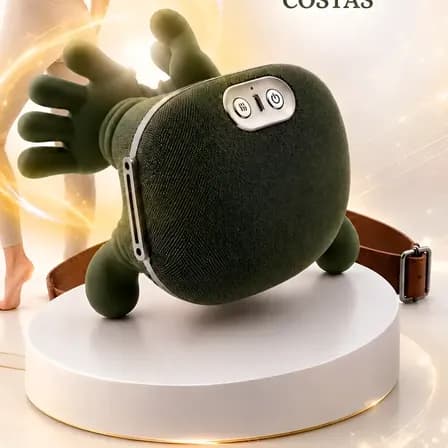 Foto de Massageador Pescoço Ombro Maozinha 3d Aquecimento Elétrico 127/220v Verde