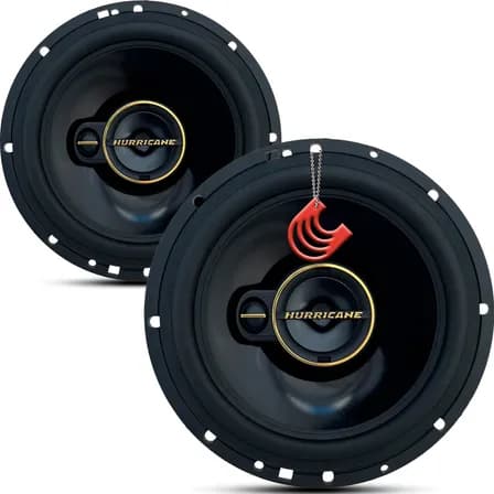 Foto de Par Kit Som Alto Falante 6 Polegada Hurricane A6t 120w Porta Preto