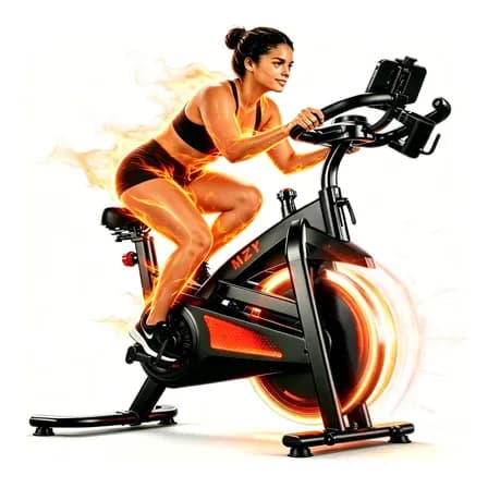 Foto de Bicicleta Ergométrica Spinning Profissional Inércia 15kg Preto 1.2v