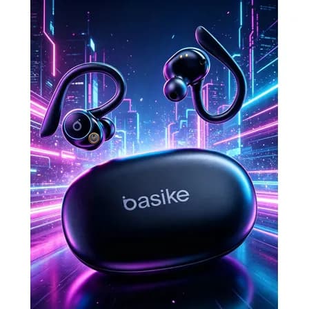 Foto de Fone de Ouvido Bluetooth 5.4 TWS com Ear Clip e Gancho, Som HiFi Graves Potentes e 3D, 50h Bateria e Carga Rápida, ENC Cancelamento de Ruído, IPX6 à Prova d'Água – Ideal para Acade