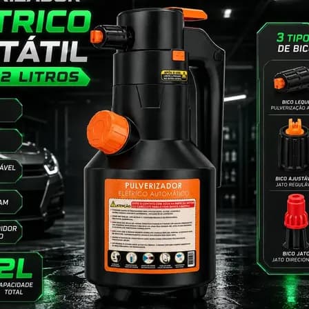 Foto de Pulverizador Elétrico Bahrein para Snow Foam e Lavagem de Carros – 2 L Preto