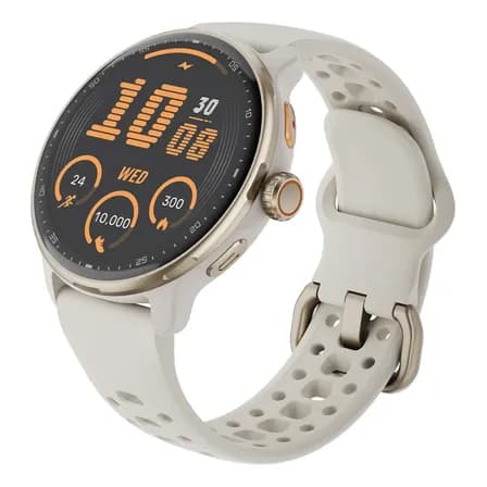 Foto de Relógio Inteligente Gps Smartwatch Amoled 3atm Outdoor Strar Preto Mesh Bege