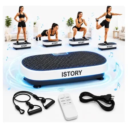 Foto de Plataforma Vibratória 199 Níveis Controle Remoto Bluetooth Branco 110v/220v