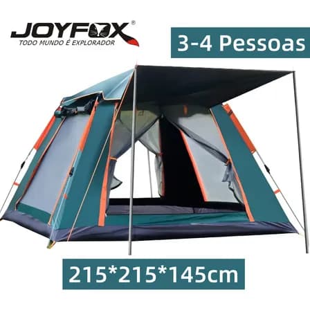 Foto de Barraca Camping Joyfox Instantânea 3-4 Pessoas Automática Verde UPF50+