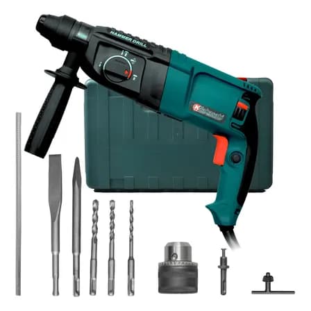 Foto de Martelete Perfurador Rompedor 1200w Profissional K Nakasaki Azul 220v 50 Hz/60 Hz