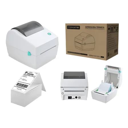Foto de Impressora Etiquetas Adesivas + 1.000 Etiquetas 10x15cm Branco 127/220v