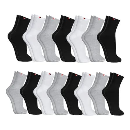 Foto de Kit 15 Pares Meias Sport Algodão Cano Médio Sandrini Confort Sortidos 39-43