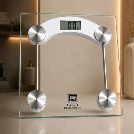 Foto de Balança Digital De Vidro Good Deals Até 180kg Portatil Corporal