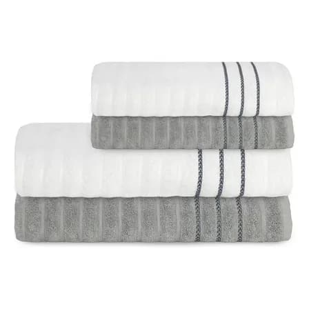 Foto de Jogo Toalha Oceane 450g/m² 4pç 2 Banho 2 Rosto Camesa