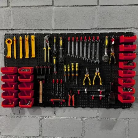 Foto de Painel Ferramentas Organizador Perfurado 118x52 + Brindes