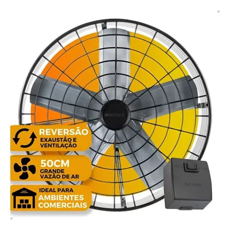 Foto de Exaustor Industrial Ventisol 50 Cm Com Reversão 220v 220v