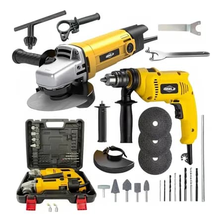 Foto de Kit Furadeira Parafusadera + Esmerilhadeira Lixadeira 220v