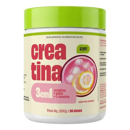 Foto de Creatina Monohidratada 300g Sabor Pink Lemonade Limonada Rosa
