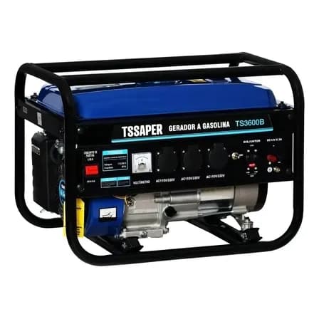 Foto de Gerador de Energia a Gasolina 3,5 kva Monofásico com tecnologia AVR 110/220V bivolt Tssaper TS3600B