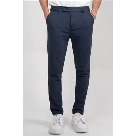 Foto de Calça Social Alfaiataria Masculina Malha Elastano Stretch