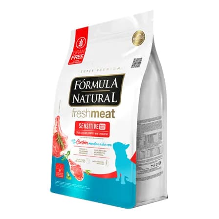 Foto de Fórmula Natural Fresh Meat Fórmula Natural Fresh Meat Sensitive Para Cães Adultos de Mini e Pequeno Portes Sabor Cordeiro Cão Adulto Seca