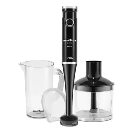 Foto de Mixer Bmx360 2 Em 1 350w Com Lâminas Pro Maxx Preto Britânia