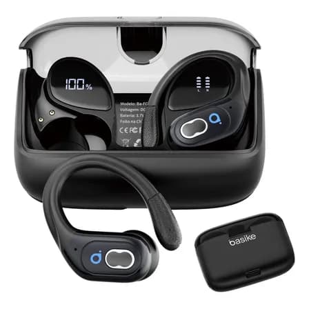 Foto de Fone De Ouvido Bluetooth Corrida Gancho Prova D'água Com Gan