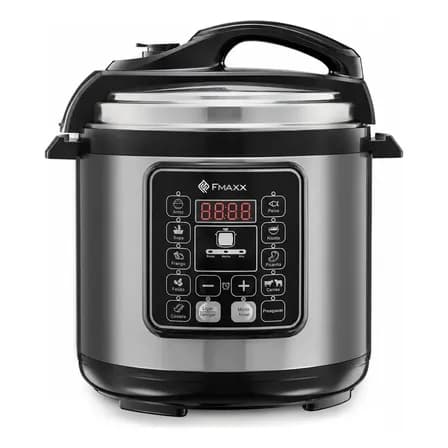 Foto de Panela De Pressão Elétrica Digital 6l, Fmaxx, Inox 1000w Cinza 60hz
